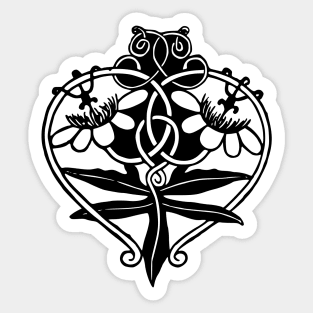 Medieval Celtic Heart Sticker